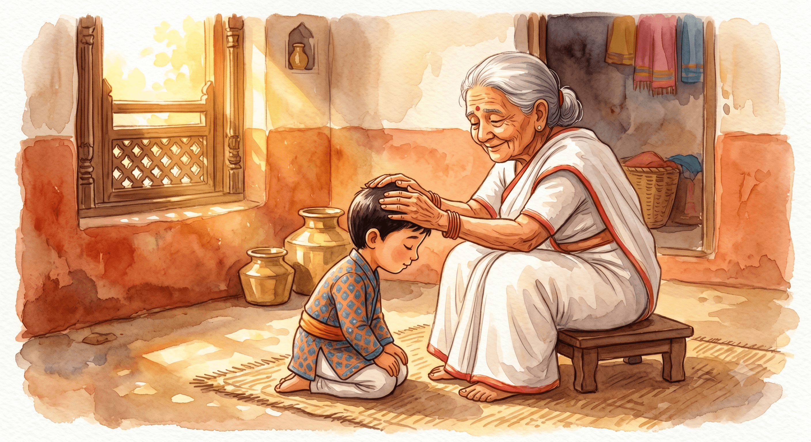 Dashain celebration illustration